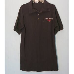 UNIVERSITY OF SC South Carolina GAMECOCKS Polo Shirt Size S Black College Sports